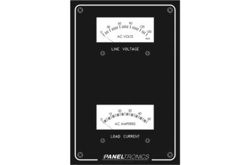 Image of Paneltronics Standard Panel AC Meter - 0-150 AC Voltmeter &amp; 0-50Amp Ammeter 45258