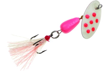 Image of Panther Martin Flash-A-Bou Go-Glo In-Line Spinner, #2, 1/16 oz Pink &amp; White, 2PMGGFPW
