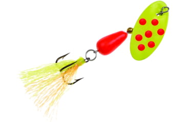 Image of Panther Martin Flash-A-Bou Go-Glo In-Line Spinner #4, 1/8 oz, Chartreuse Orange, 4PMGGFCHO