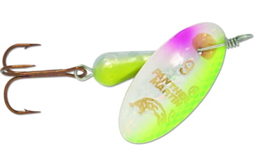 Image of Panther Martin Holographic Regular In-Line Spinner, #4, 1/8oz, Chartreuse, 4PMH-CH