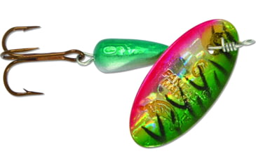 Image of Panther Martin Holographic Regular In-Line Spinner, #4, 1/8oz, Tiger Green, 4PMH-TGR