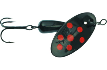 Image of Panther Martin In-Line Spinner, #2, 1/16 oz, Spotted Black with Fluorescent, 2PMBFL