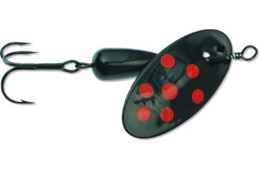 Image of Panther Martin In-Line Spinner, #9, 3/8 oz, Spotted Black with Fluorescent, 9PMBFL