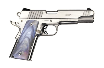 Image of Para Ordnance 1911-SSP Pistol, .38 Super, 5in barrel, stainless steel frame, synthetic mother-of-pearl grip, recoil operated semi-automatic, 3-dot, 9 round magazine, PA1911SSP.38SUPER51FRRMPG