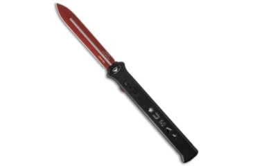 Image of Paragon Paragon Estiletto Dagger OTF Automatic Black USA 5.5" Red, Black, CPM S30V, adult, BHQ-32566