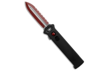 Image of Paragon Paragon Para X Auto OTF Knife Black Alum 3.75" Red Serr PARAXSPBCRBSE, Black, CPM S35VN, adult, BHQ-205022