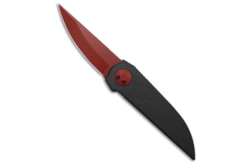 Image of Paragon Paragon Phoenix Knife Black Cerakote Aluminum 3.8" Red Cerakote CB-CRB *DISC*, Black, CPM S35VN, adult, BHQ-240394