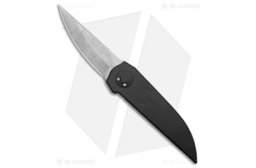 Image of Paragon Phoenix Folding Knife, 3.875in, CPM S35VN Stainless Steel, Spear Point Blade, Aluminum Black Handle, Gray/Black, 9.375in, BHQ-180301