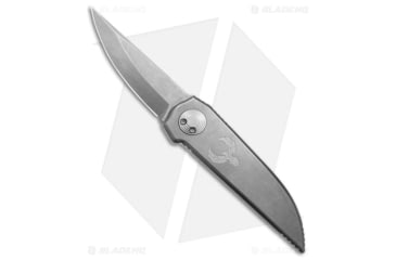 Image of Paragon Phoenix Folding Knife, 3.90in, CPM S35VN Stainless Steel, Spear Point Blade, Titanium Gray Handle, Gray/Gray, 9.45in, BHQ-180189