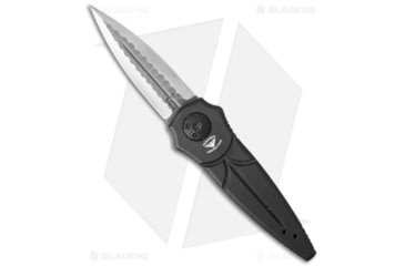 Image of Paragon Warlock Enchanter Folding Knife, 3.875in, CPM S30V, Dagger Blade, Aluminum Black Handle, Satin Sorcerer, Steel/Black, 9.375in, BHQ-34475