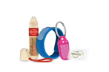 Image of Parakito Bundle w/ 1 Roll-on, 1 WristBand 1 Clip, 2 Refils, Black Band/Fuchsia Clip, One Size, R001-WBBECD