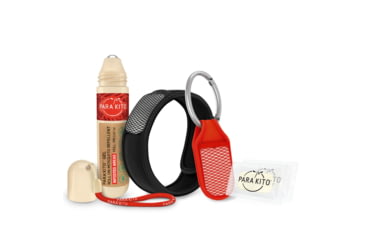 Image of Parakito Bundle w/ 1 Roll-on, 1 WristBand 1 Clip, 2 Refils, Black Band/Red Clip, One Size, R001-WBBKCR