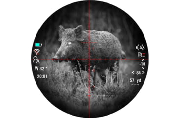 Image of PARD Optics DS35 Day and Night Vision Rifle Scope, Laser Rangefinder, 5.6x70mm, 850nm IR, 2560x1440 px, Multiple Reticles, Black, DS35-70RF-850