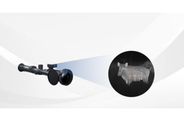Image of PARD Optics Pantera 640 3.8x75mm 30mm Tube Thermal Imaging Rifle Scope, 50hz, 640x512, Black, PA6-75/LRF