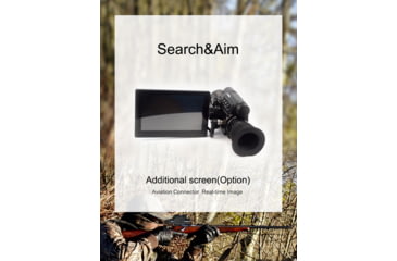 Image of Pard SA 35 Thermal Scope, 3.2-12.8x, Laser Range Finder, 1024x768, Black, SA-32-LRF