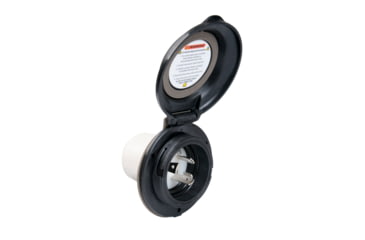 Image of ParkPower 30A Contoured Power Inlet, 304EL-BRV.BLK