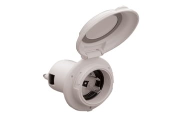 Image of ParkPower Round Power Inlet - 30 Amp, White, 304EL-BRV