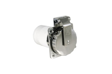 Image of ParkPower Stainless Steel Square Power Inlet 50 Amp, 6373EL-BRV