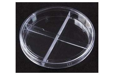 Image of Parter Medical Petri Dishes, Segmented, Sterile 3503 Gamma Radiation Sterilized Y-Plate