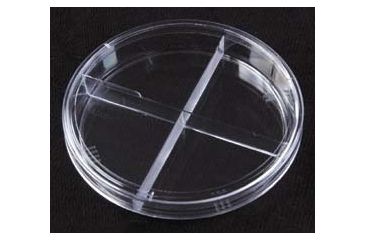 Image of Parter Medical Petri Dishes, Segmented, Sterile 3504 Gamma Radiation Sterilized X-Plate