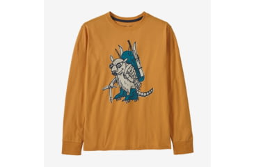 Image of Patagonia Patagonia Kids Long Sleeve Regenerative Organic Certified Cotton Graphic T-Shirt, 62253-WENB-S