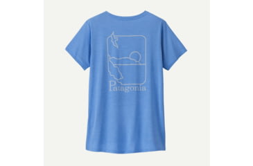 Image of Patagonia Patagonia Womens Cap Cool Daily Graphic Shirt - Waters, 45365-SDAX-L