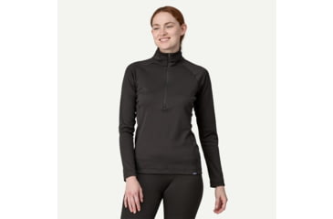 Image of Patagonia Patagonia Womens Capilene Midweight Zip Neck, 44457-BLK-XS