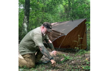 Image of Pathfinder Nylon Tarp, 7.8 x 7.8in, Earth Brown, EBT-PF