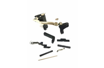 Image of Patmos Arms Glock Compatible Lower Parts Kit, Black, Compact Size, PAGLPK-19