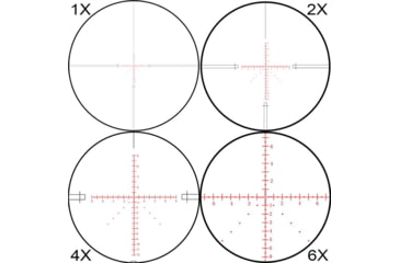 Image of Patriot Optics 3 Gunner Rifle Scope, 1-6x24mm, 24mm, First Focal Plane, Etched Glass BDC Reticle, PO-S-1-6x24mmFFP