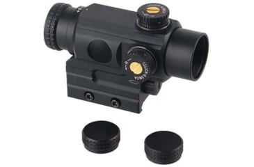 Image of Patriot Optics Astigmanator Prism Scope, 1x25mm, Fast Focus, Dual Circle With Dot Reticle, Black, PO-P-1x25mmA