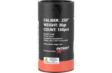 Image of Patriot Javelin Slug Gen 2 .250 Caliber 36 Grain Rifle Ammo, 150 Rounds, JAV101271