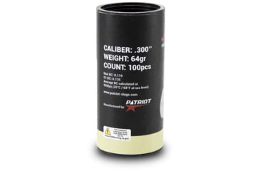 Image of Patriot Javelin Slug Gen 2 .300 Caliber 64 Grain Rifle Ammo, 100 Rounds, JAV101283