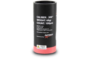 Image of Patriot Javelin Slug Gen 2 .300 Caliber 68 Grain Rifle Ammo, 100 Rounds, JAV101285