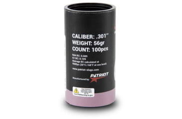 Image of Patriot Javelin Slug Gen 2 .301 Caliber 56 Grain Rifle Ammo, 100 Rounds, JAV101280