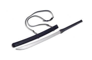 Image of Paul Chen Banshee Sword, high carbon stainless blade, Matte black finish wooden scabbard PC2126