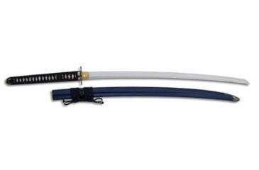 Image of Paul Chen Orchid Katana, K120C powder steel blade, white rayskin handle PC1207