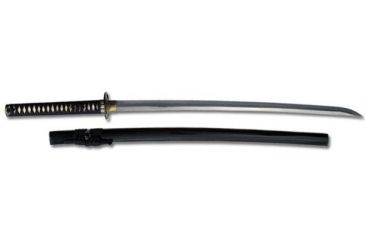 Image of Paul Chen The Great Wave, Katana, carbon steel blade, white rayskin handle PC5004