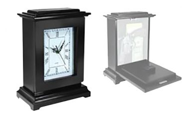 Image of Peace Keeper RGCBLK Concealment Rectangle Clock 13x9x6 Wood Black