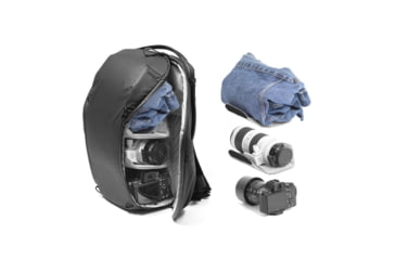 Image of Peak Design Everyday 20 Liters Zip Backpack, Black, BEDBZ-20-BK-2