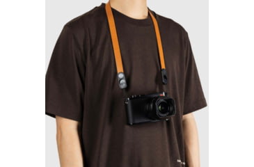 Image of Peak Design Form Leather Camera Strap, Amber, Short, LRS-S-AM-1