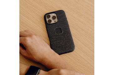Image of Peak Design Mobile Everyday Fabric Case iPhone 16 Pro Max, Charcoal, M-MC-BV-CH-1