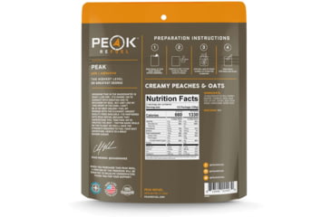 Image of Peak Refuel Creamy Peaches w/Oats, 58830