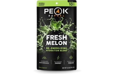 Image of Peak Refuel Fresh Melon Re-Energizing Drink Stick Pack, 10 Pack, 58874