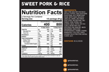 Image of Peak Refuel Sweet Pork &amp; Rice, 40g, 56960