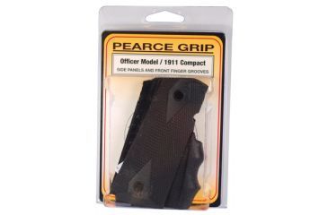 Image of Pearce Grip 1911 Compact Rubber Side with Finger Groove PMG-OM