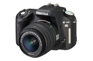 Image of Pentax 6.1 Megapixel K110D Digital SLR Camera w/ 18-55mm Lens Kit 19028
