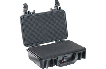 Image of Pelican 1170 Pistol Case With Custom Foam With Custom Foam, Watertight, Black, 1170-005-110