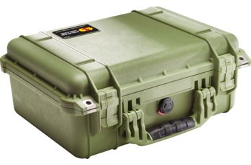 Image of Pelican 1450NF Protector Waterproof Crushproof Medium Case, OD Green no Foam