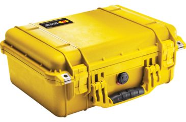 Image of Pelican 1450NF Protector Waterproof Crushproof Medium Case, Yellow - No Foam